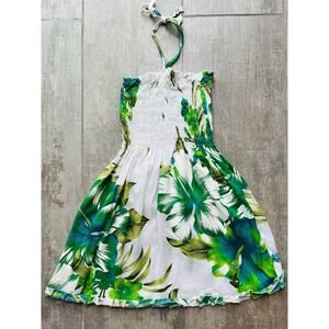 Los Angeles Boutique Smocked Toddler Girl Hawaiian Tropical Swing Dress NEW 3T